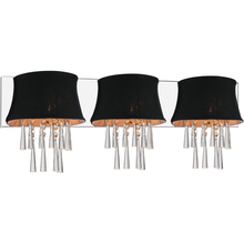 CWI Lighting 5532W32C-3 (Black) - Audrey 3 Light Vanity Light With Chrome Finish